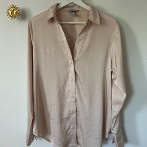 Blush Silk Blouse